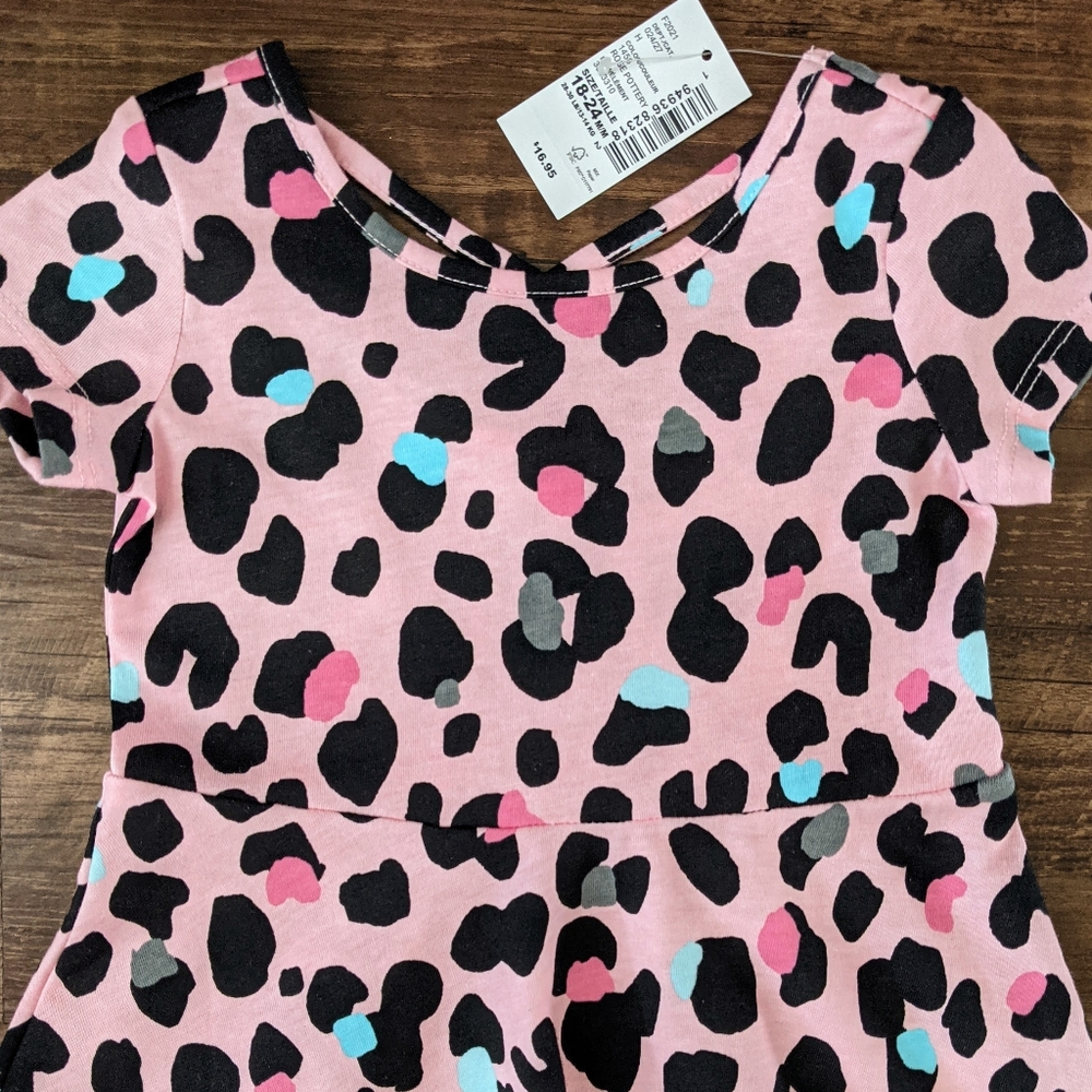 NWT Children's Place Pink Leopard Dress